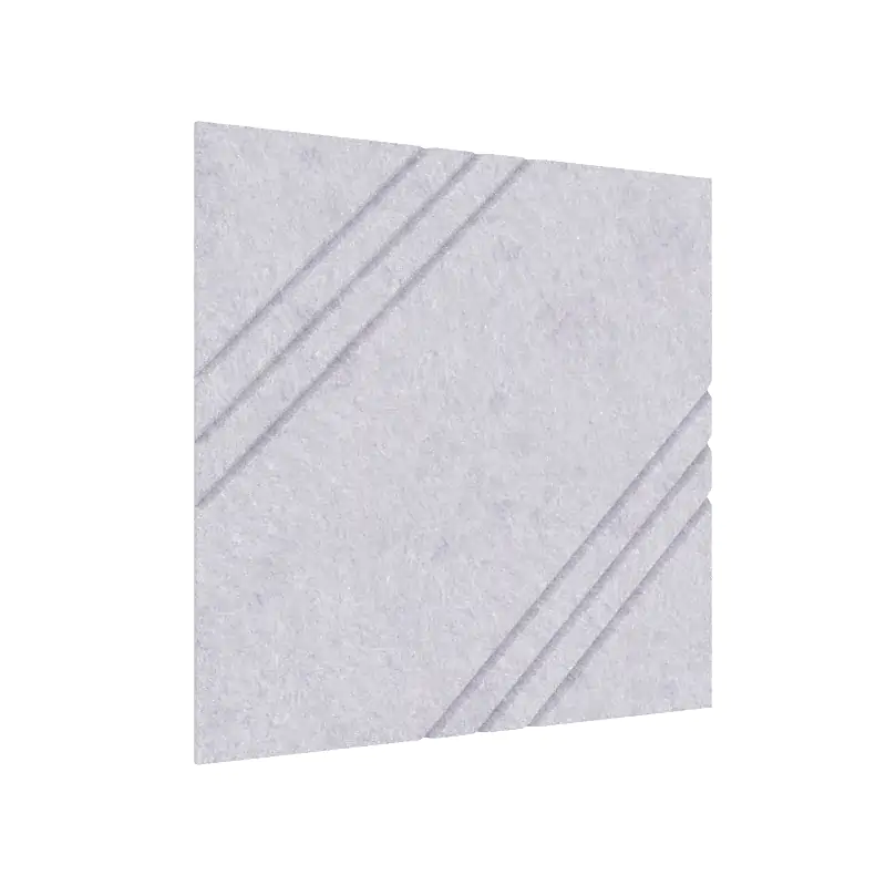 MufflePanel | Grooved Felt Acoustic Wall Panel - Triscape (Pack of 4)