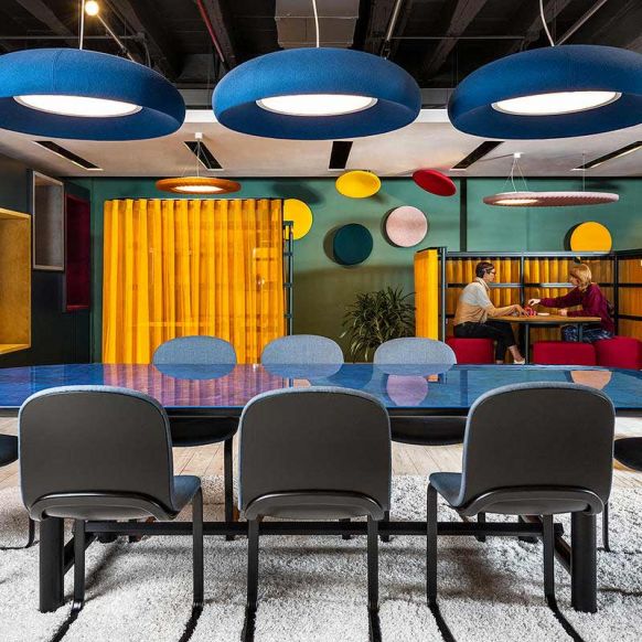 BuzziSpace BuzziDome Acoustic Pendant Light - Muffle Acoustics Limited