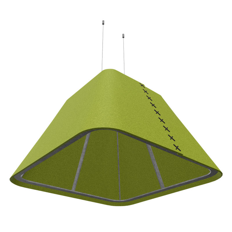 BuzziSpace BuzziShade Acoustic Pendant Light - Square Retrofit - Muffle Acoustics Limited