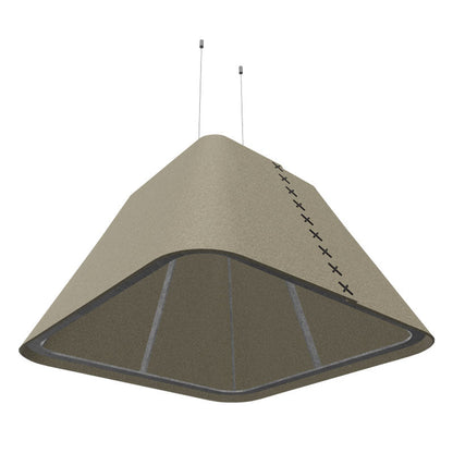 BuzziSpace BuzziShade Acoustic Pendant Light - Square Retrofit - Muffle Acoustics Limited