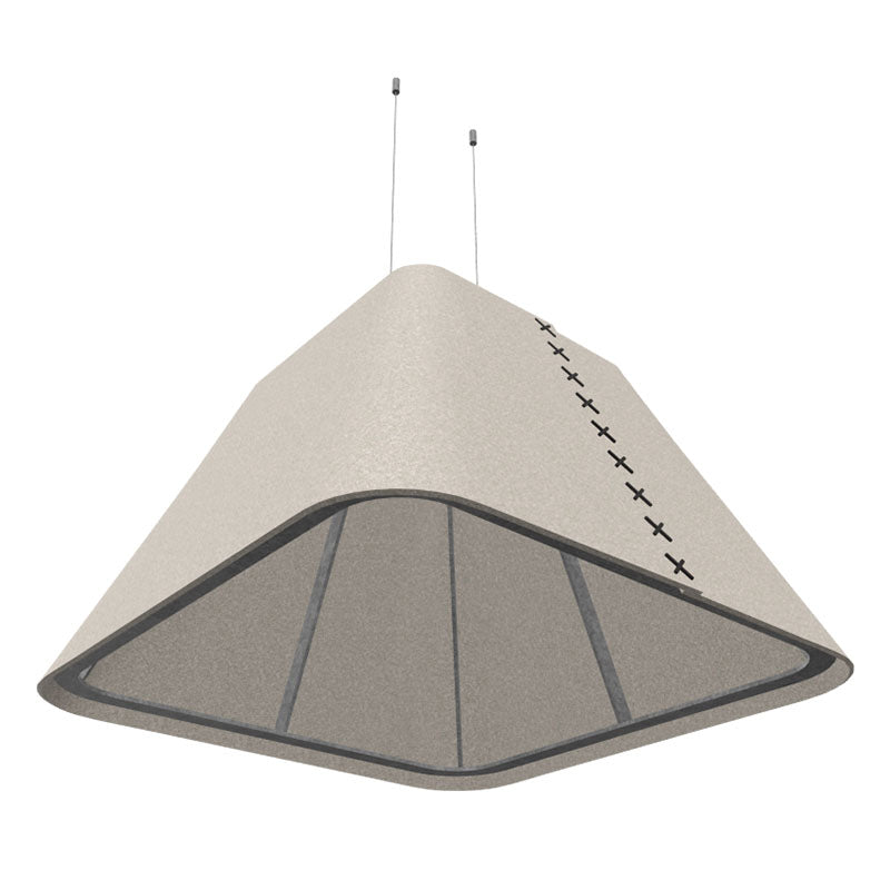 BuzziSpace BuzziShade Acoustic Pendant Light - Square Retrofit - Muffle Acoustics Limited