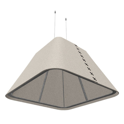 BuzziSpace BuzziShade Acoustic Pendant Light - Square Retrofit - Muffle Acoustics Limited