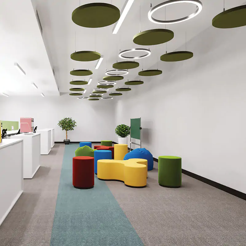 MuffleCloud | Acoustic Ceiling Cloud - Circle (Sold in Packs)