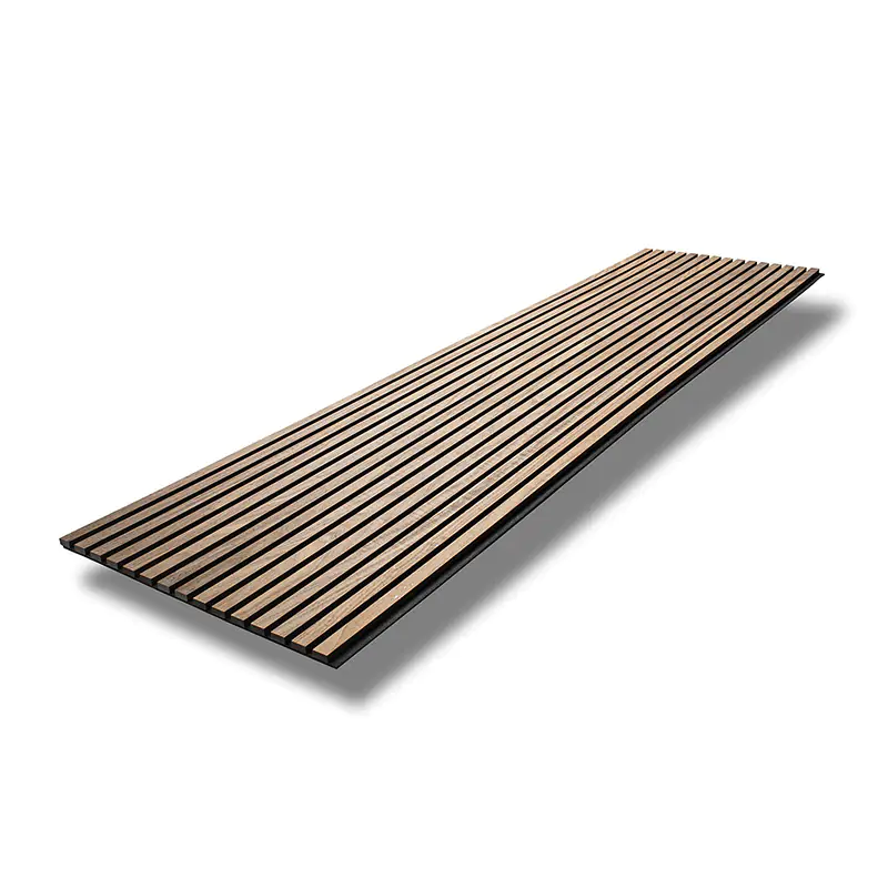 MuffleTimber | Acoustic Slat Wood Wall Panel -  Walnut (Black Felt)