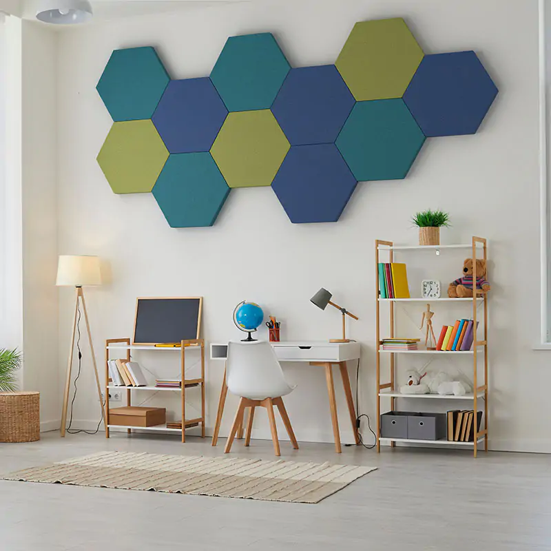 MuffleWall Fabric Acoustic Wall Panel - Hexagon