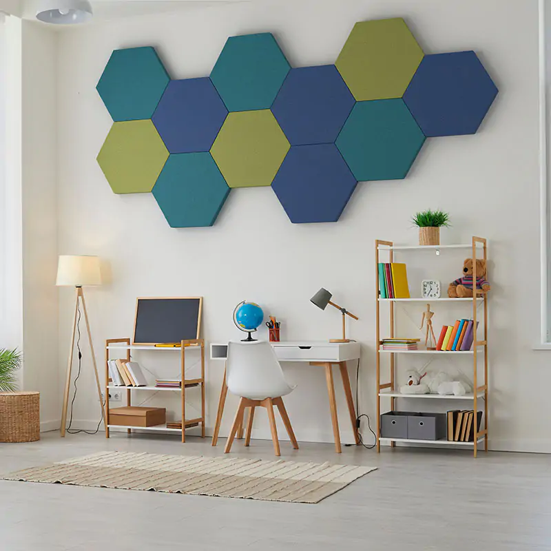 MuffleWall | Fabric Acoustic Wall Panel - Hexagon (Sold in Packs)