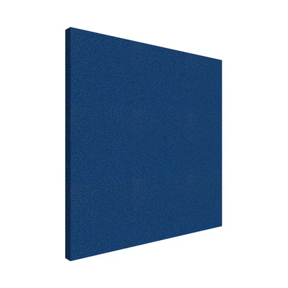 Blue acoustic foam panel on a white background