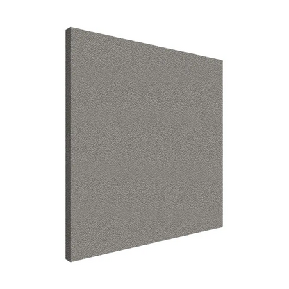 Gray acoustic panel on a white background