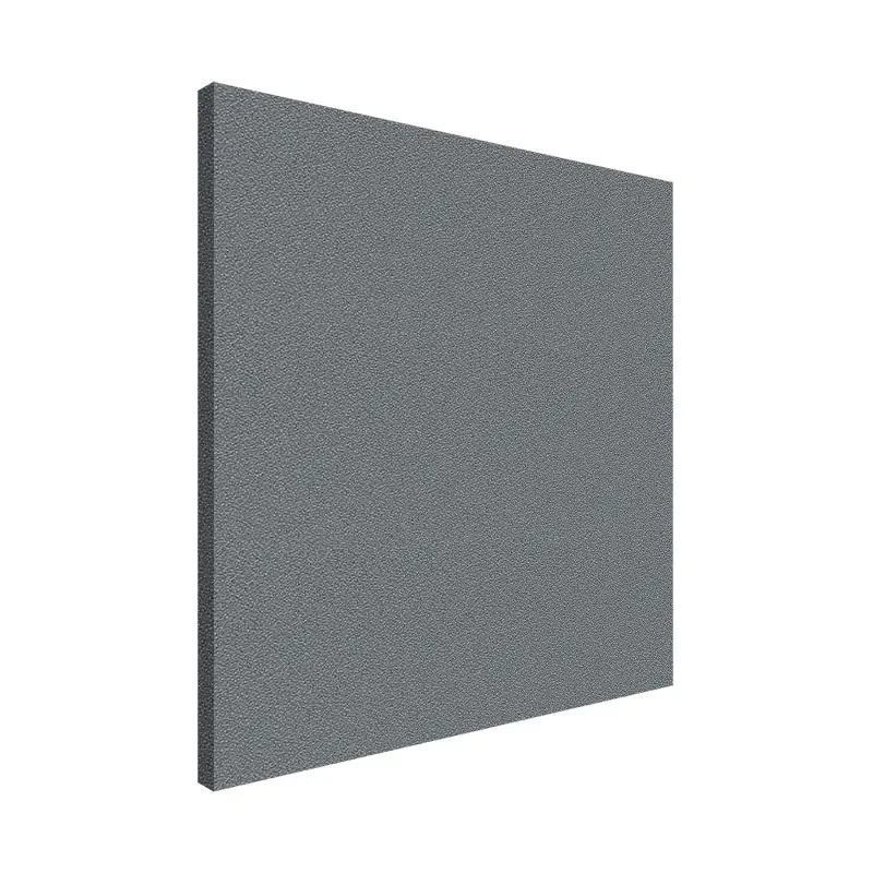 Gray acoustic panel on a white background