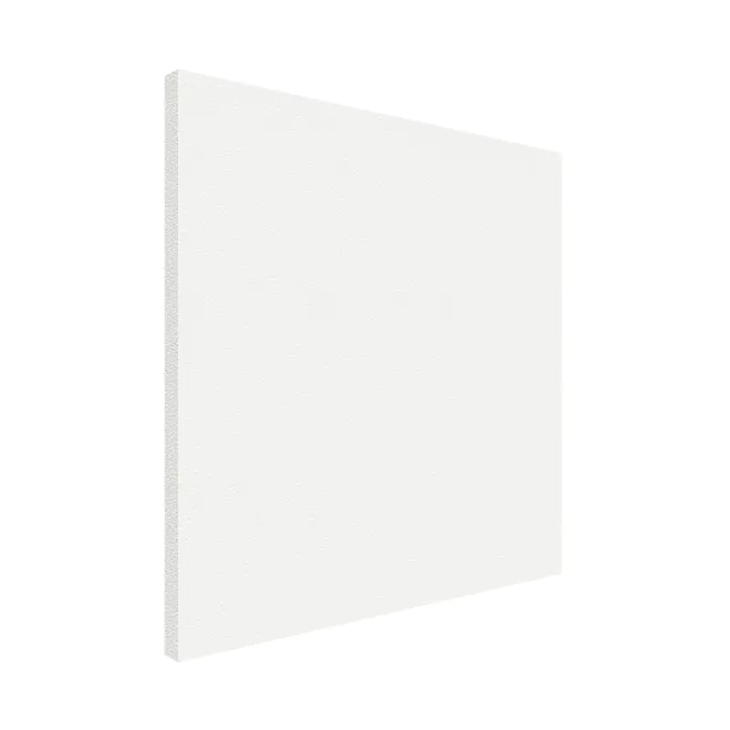 White rectangular panel on a white background