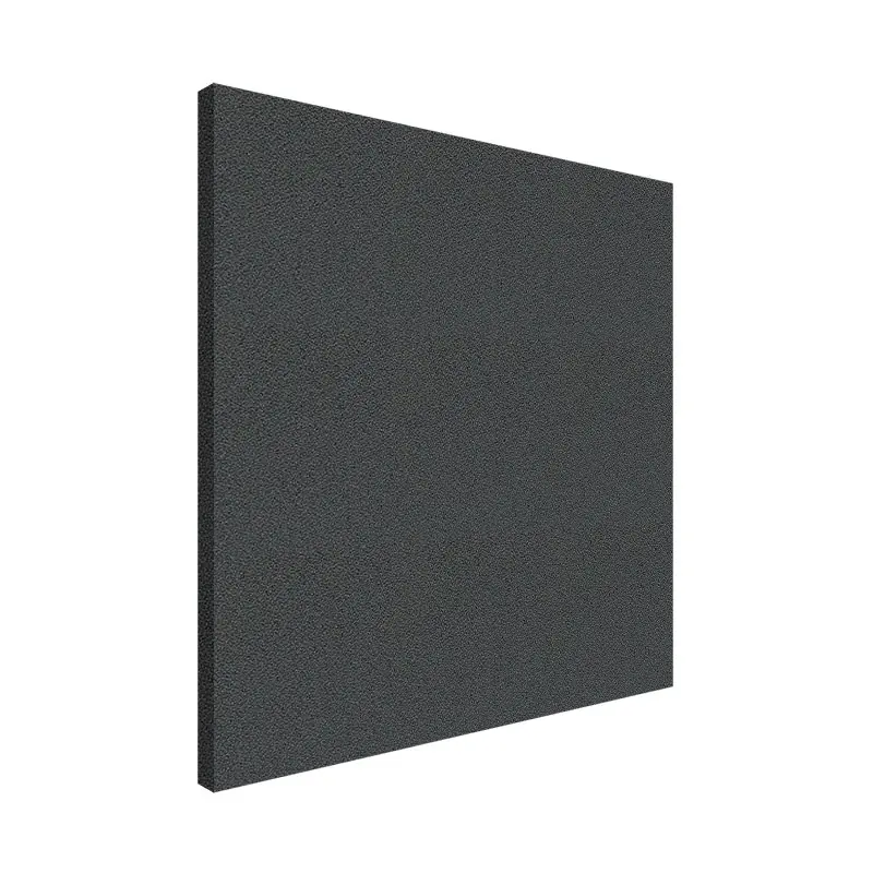 Black acoustic panel on a white background