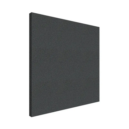 Black acoustic panel on a white background