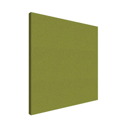Green acoustic panel on a white background