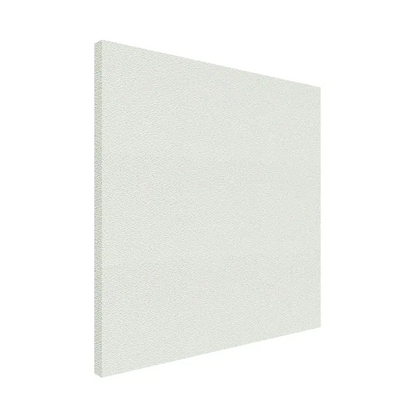 White acoustic panel on a white background