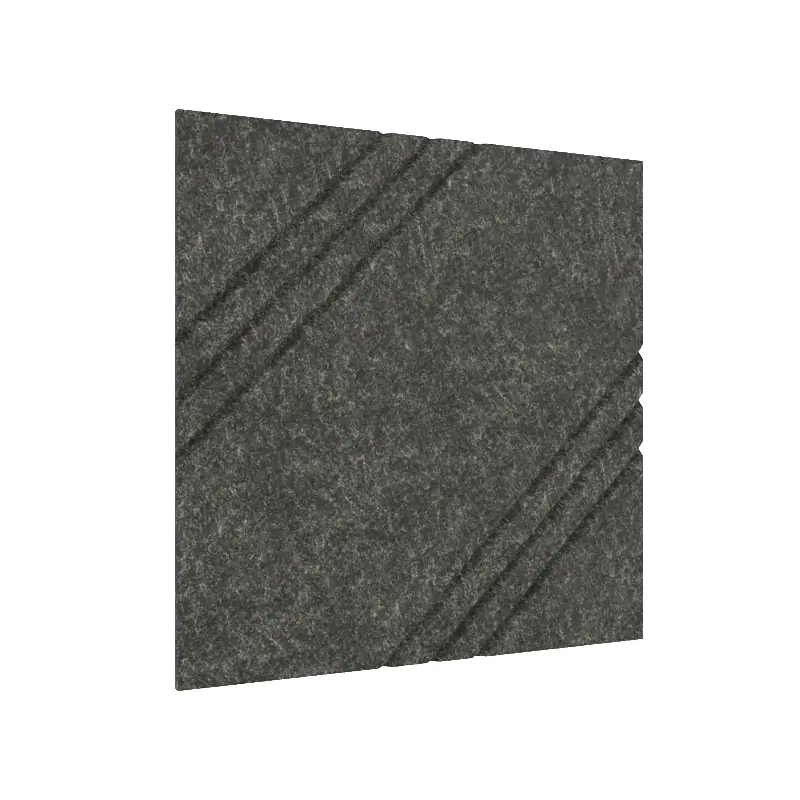 MufflePanel | Grooved Felt Acoustic Wall Panel - Triscape (Pack of 4)