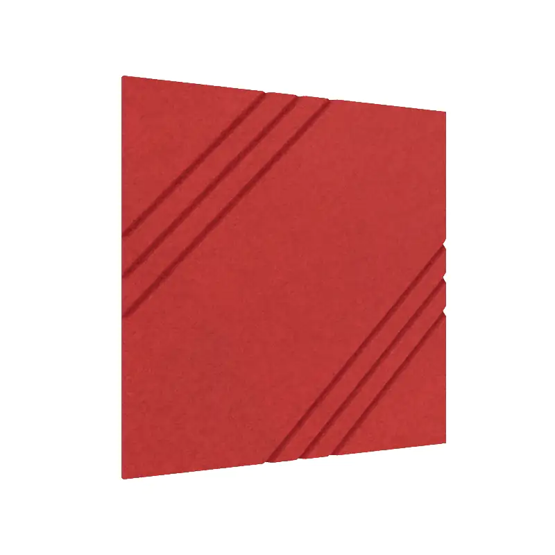 MufflePanel | Grooved Felt Acoustic Wall Panel - Triscape (Pack of 4)