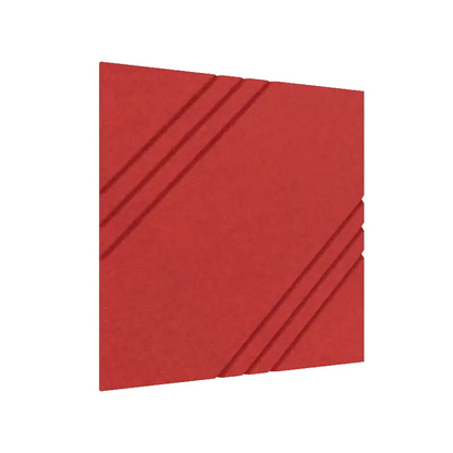 MufflePanel | Grooved Felt Acoustic Wall Panel - Triscape (Pack of 4)