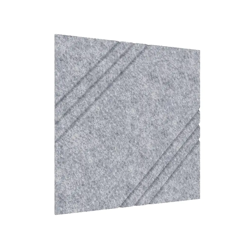 MufflePanel | Grooved Felt Acoustic Wall Panel - Triscape (Pack of 4)