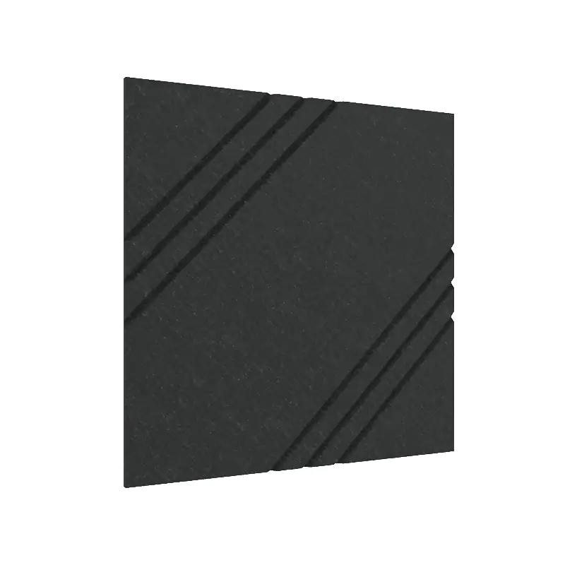 MufflePanel | Grooved Felt Acoustic Wall Panel - Triscape (Pack of 4)