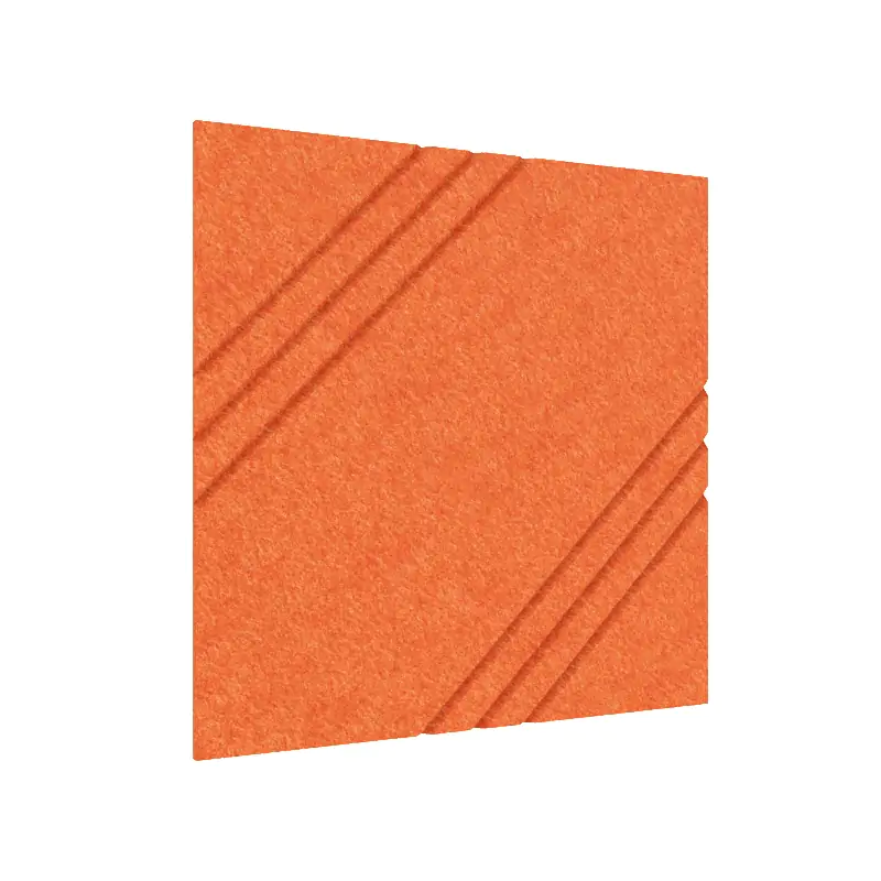 MufflePanel | Grooved Felt Acoustic Wall Panel - Triscape (Pack of 4)